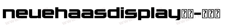 neuehaasdisplay字体字体转换