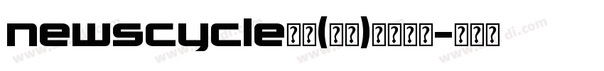 newscycle普通(西方)字体下载字体转换