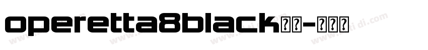 operetta8black字体字体转换