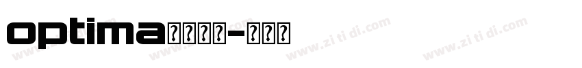 optima字体下载字体转换