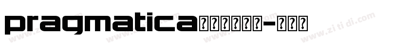 pragmatica全套字体下载字体转换