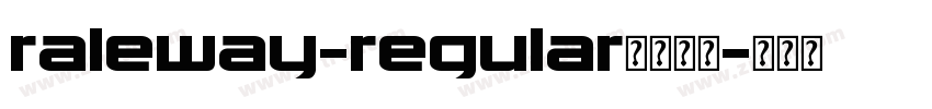 raleway-regular字体下载字体转换