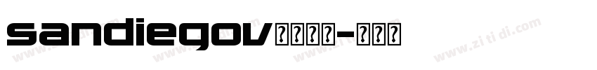 sandiegov字体下载字体转换