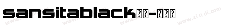 sansitablack字体字体转换