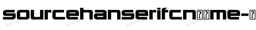 sourcehanserifcn字体me字体转换