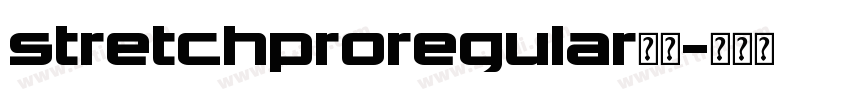 stretchproregular字体字体转换