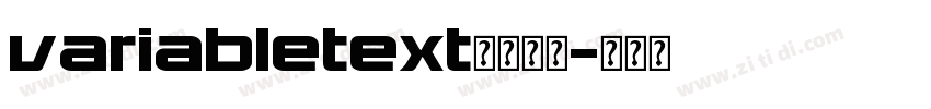 variabletext字体下载字体转换