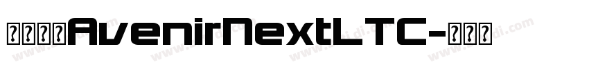 字体全称AvenirNextLTC字体转换