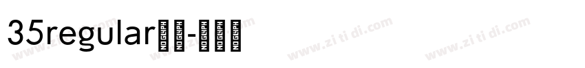 35regular字体字体转换