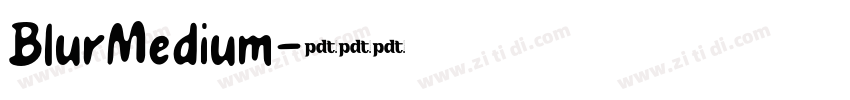BlurMedium字体转换