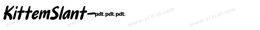 KittemSlant字体转换
