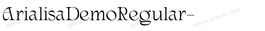 ArialisaDemoRegular字体转换