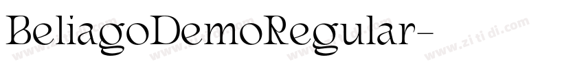 BeliagoDemoRegular字体转换