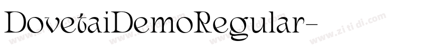 DovetaiDemoRegular字体转换