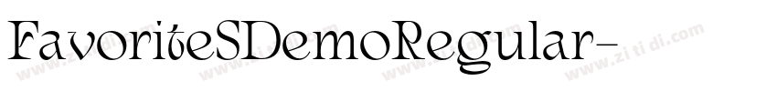 FavoriteSDemoRegular字体转换