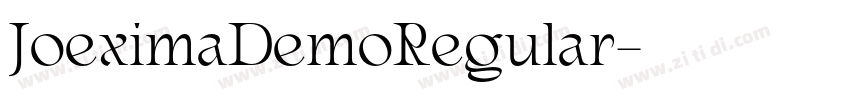 JoeximaDemoRegular字体转换