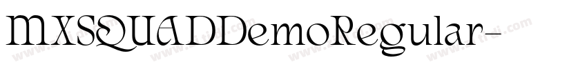 MXSQUADDemoRegular字体转换