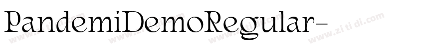 PandemiDemoRegular字体转换 PandemiDemoRegular字体转换