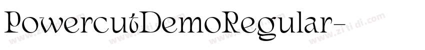 PowercutDemoRegular字体转换