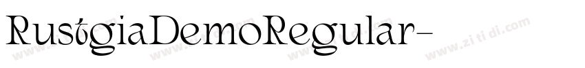 RustgiaDemoRegular字体转换 RustgiaDemoRegular字体转换