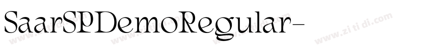 SaarSPDemoRegular字体转换 SaarSPDemoRegular字体转换
