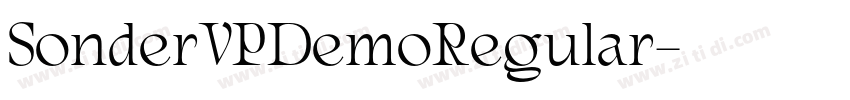 SonderVPDemoRegular字体转换