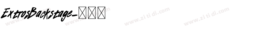 ExtrosBackstage字体转换