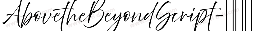 AbovetheBeyondScript字体转换