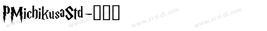PMichikusaStd字体转换