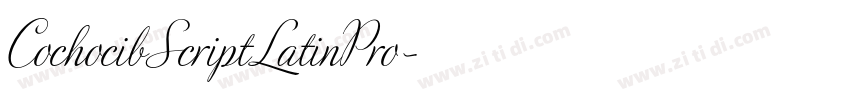 CochocibScriptLatinPro字体转换
