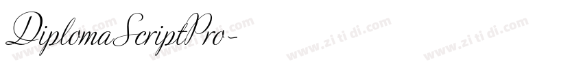 DiplomaScriptPro字体转换