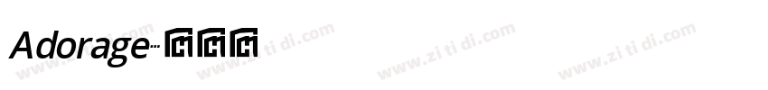 Adorage字体转换