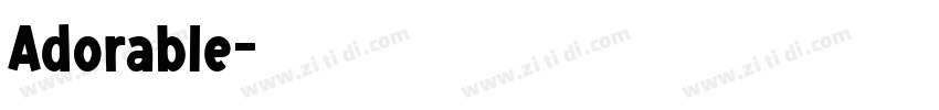 Adorable字体转换