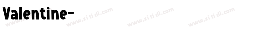 Valentine字体转换