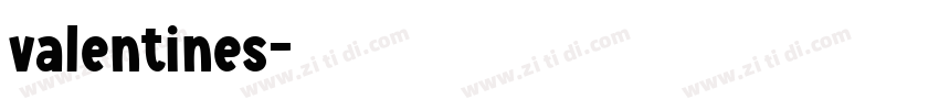 valentines字体转换