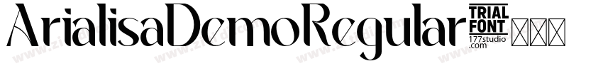ArialisaDemoRegular字体转换