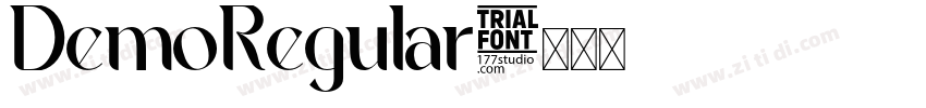 DemoRegular字体转换