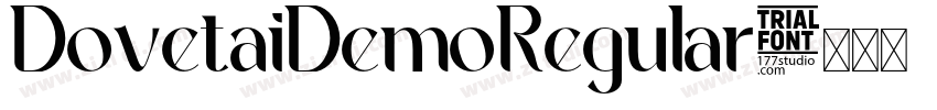 DovetaiDemoRegular字体转换