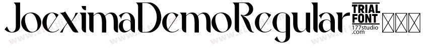 JoeximaDemoRegular字体转换