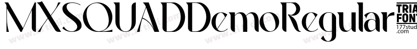 MXSQUADDemoRegular字体转换