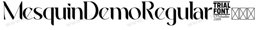 MesquinDemoRegular字体转换