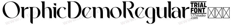 OrphicDemoRegular字体转换 OrphicDemoRegular字体转换