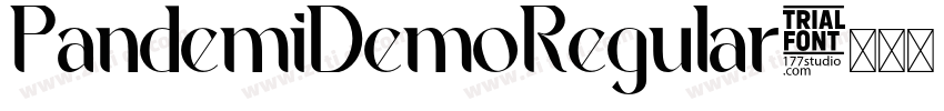 PandemiDemoRegular字体转换 PandemiDemoRegular字体转换