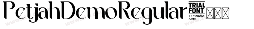 PetjahDemoRegular字体转换