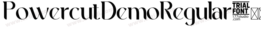 PowercutDemoRegular字体转换