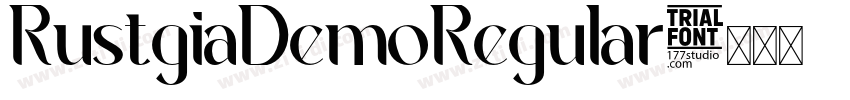 RustgiaDemoRegular字体转换 RustgiaDemoRegular字体转换