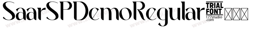 SaarSPDemoRegular字体转换 SaarSPDemoRegular字体转换