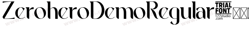 ZeroheroDemoRegular字体转换