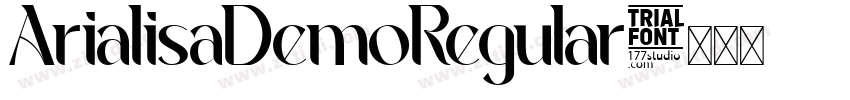 ArialisaDemoRegular字体转换