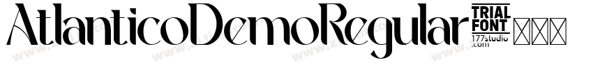 AtlanticoDemoRegular字体转换